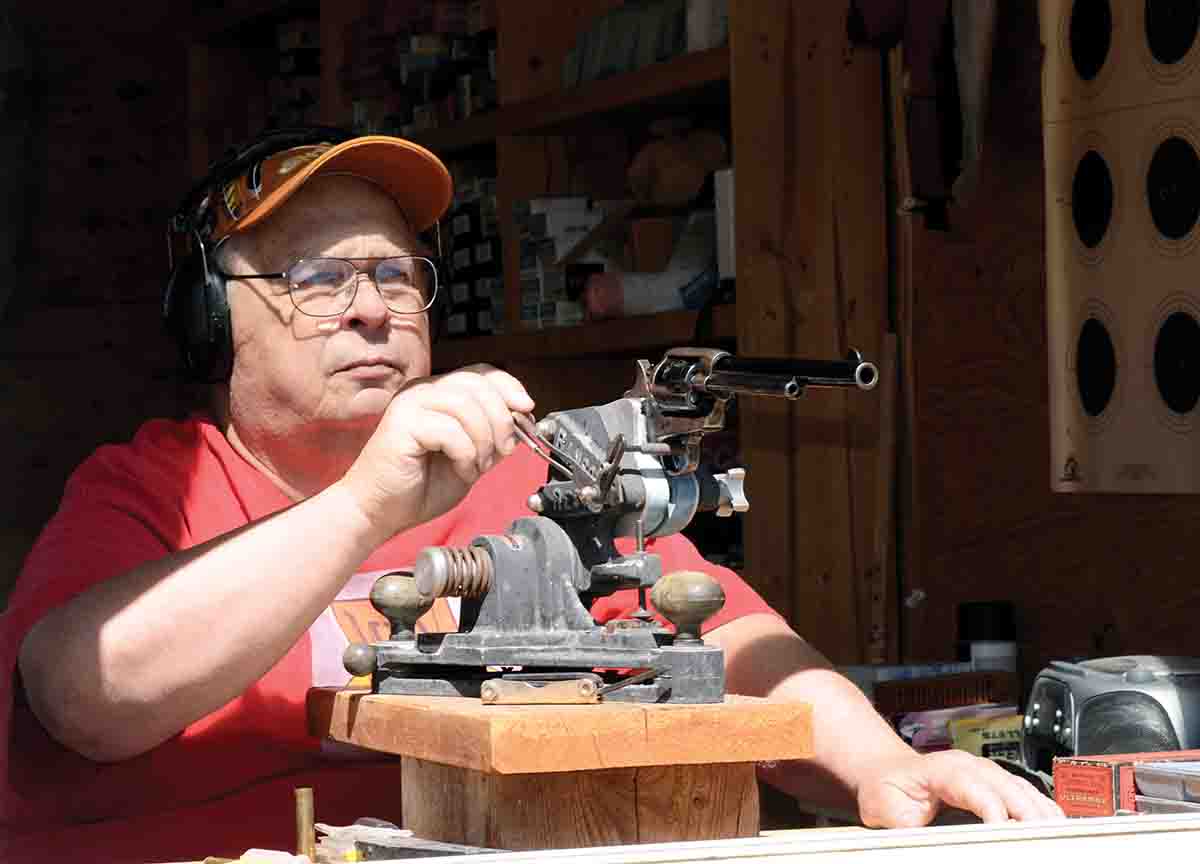 Mike fired 20 groups at 25 yards from each CFSS, with the guns mounted in a Ransom Pistol Machine Rest.